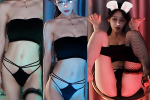 【CC 小安扬】新土豪定制热舞 情趣丁字 高颜值九头身！(1V/3分40)