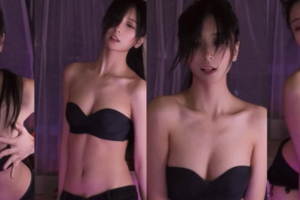 【虎牙丨💖小杨同学】 土豪千元定制骚舞 漏内罩罩 （6V/17分11）