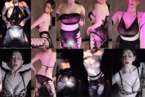 【斗鱼 黎一】高价大尺定制热舞 高颜值气质女神 乳贴爆乳半球裸背 丁字紧勒视觉爆炸！(3V/12分21)