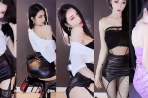 会员免费福利【虎牙丨车老板】💖付费群定制骚舞大尺度 情趣漏内 （4V/ 12分37）