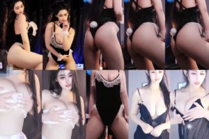 【虎牙 夏沫】大尺情趣定制热舞 半球乳贴 巨乳揉胸超柔软！(4V/11分18)