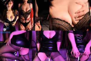 会员免费福利【斗鱼 黎一】高级群大尺内衣定制热舞 精油爆乳抖胸 黑丝皮裙露内！(2V/9分31)