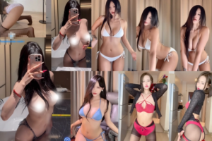 【快手 恩玉baby】百万粉丝网红大尺比基尼定制 对镜自拍浑圆爆乳身材超好！(8V/13分32)