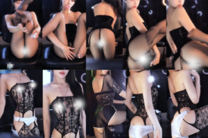 【虎牙 奈C】极品尤物真空透视激凸大尺定制热舞 黑丝长腿诱人翘臀 纤细丁字喷血紧勒 十分性感！(3V/8分03)