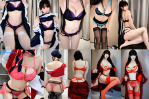 会员免费【抖音 超蓝布罗莉】300万粉丝网红内衣大尺定制热舞 奢华艳丽视觉享受 颜值身材都超棒 十分性感 有劲！(9V/24分36)