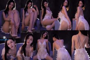 会员免费福利【虎牙 有鱼】高叉侧开裙大尺露内定制热舞 露出性感长腿翘臀 刺激表情骑乘！(1V/3分19)