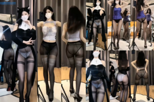 会员免费福利【抖音 小鱼】高颜值美艳网红主播大尺定制热舞 黑丝长腿露内翘臀 高挑十分性感！(3V/7分44)