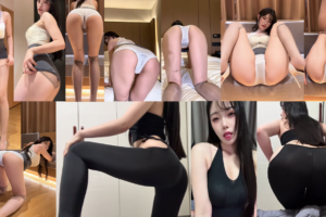 【抖音 圈圈吖】高颜值百万网红大尺定制热舞 M腿顶跨带感撅臀顶臀 姿势丰富模拟实战！(2V/15分)